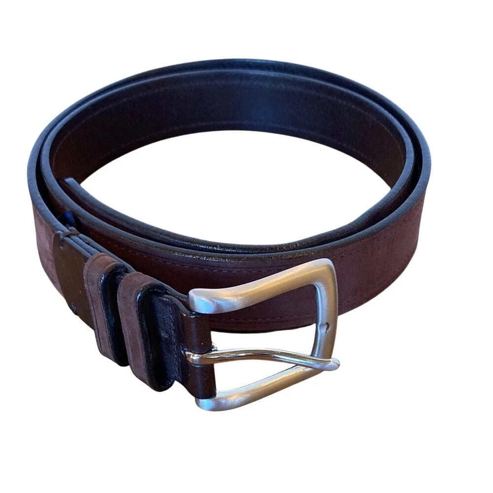 Daniel Cremieux Men's Brown Suede Leather Belt‎ Size 40